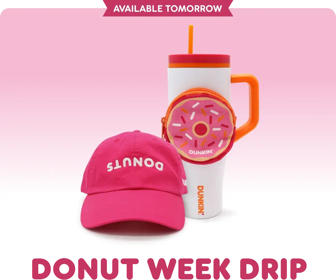 Available now. Donut Week drip.