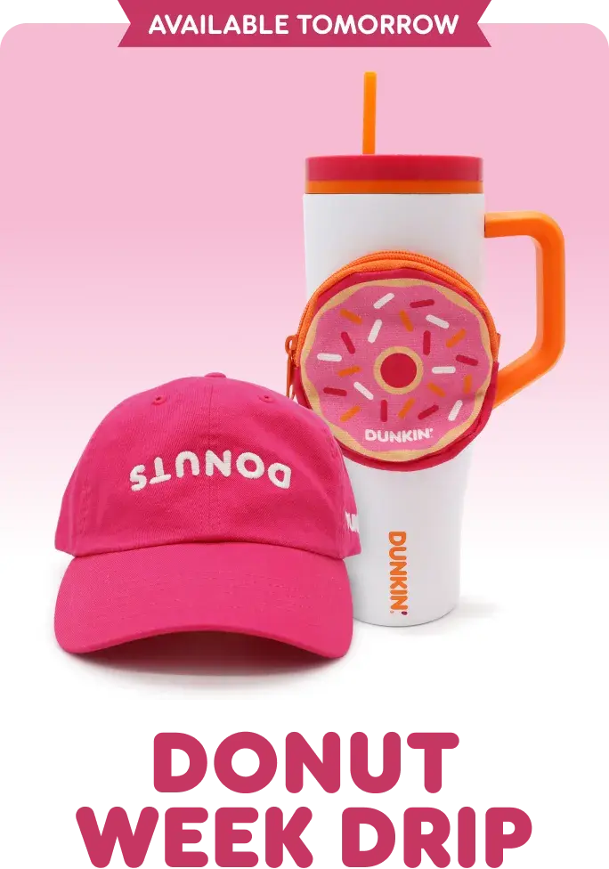 Available now. Donut Week drip.