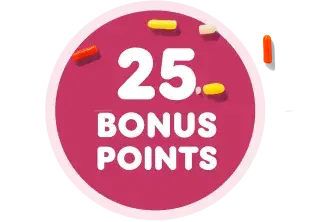 Earn 25 bonus points.