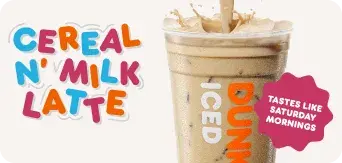 Our Cereal N' Milk Latte tastes like Saturday mornings