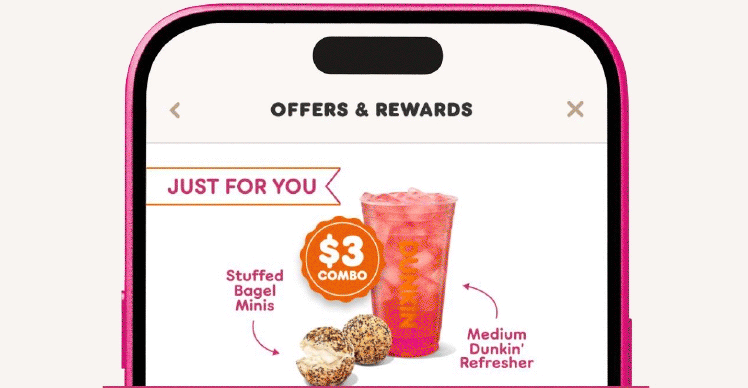 Check out all your offers in the Dunkin' App.