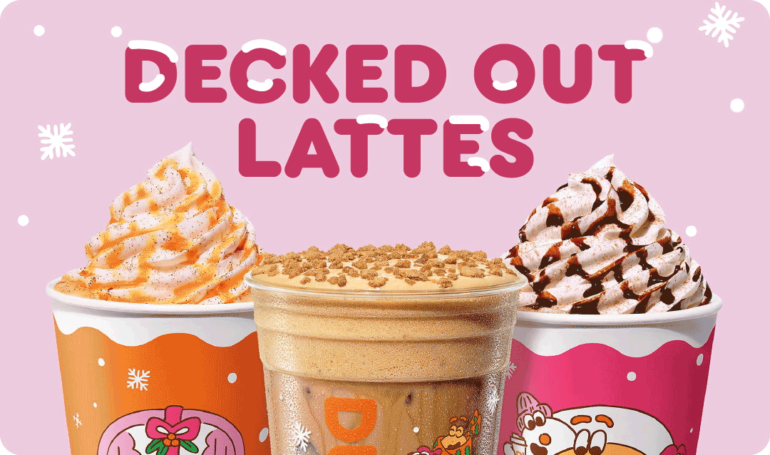 Decked out lattes.