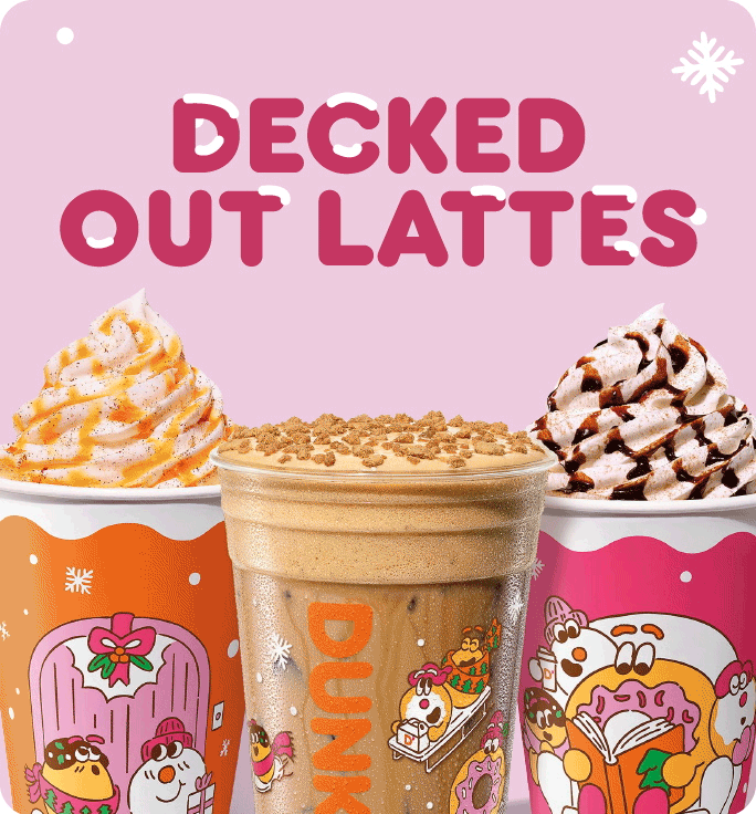 Decked out lattes.