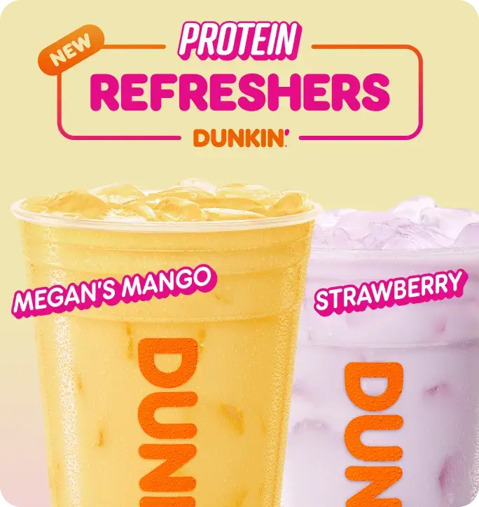 New Protein Refreshers at Dunkin’