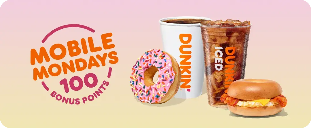 Earn 100 bonus points when you activate & order ahead tomorrow, 3/30. Terms apply.​