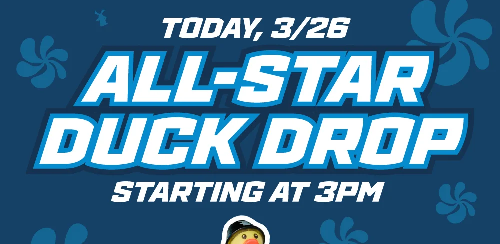 Today, 3/26 | All-star duck drop starting at 3pm
