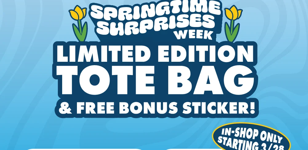 Springtime surprises week | Limited edition tote bag & free bonus sticker 