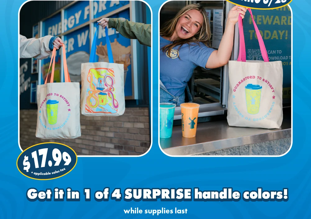 In-shop only starting 3/28 | Get 1 of 4 SURPRISE handle colors! | While supplies last