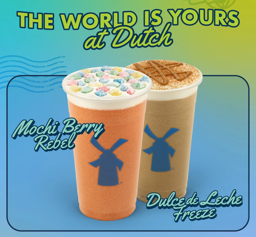 The World Is Yours at Dutch | Mochi Berry Rebel | Dulce de Leche Freeze