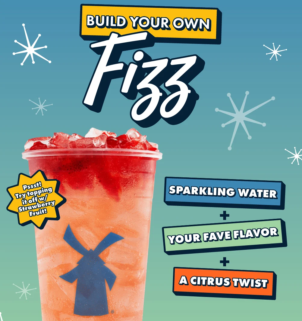 Build Your Own Fizz | Pssst! Try topping it off w/ strawberry fruit! | Sparkling Water + Four Fave Flavor + A Citrus Twist