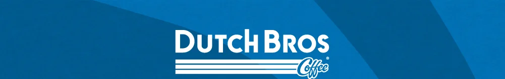 Dutch Bros Coffee Logo clickable, will take you to Dutch website homepage
