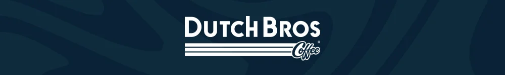 Dutch Bros Coffee Logo clickable, will take you to Dutch Bros App