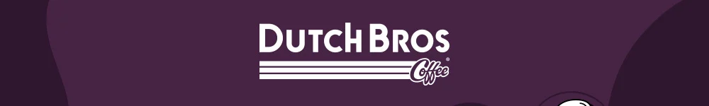 Dutch Bros Coffee Logo clickable, will take you to Dutch Bros App