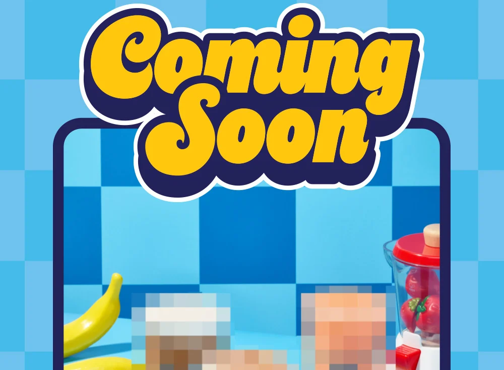 COMING SOON! | Pictured are flavor hints like banana, waffle, and strawberry
