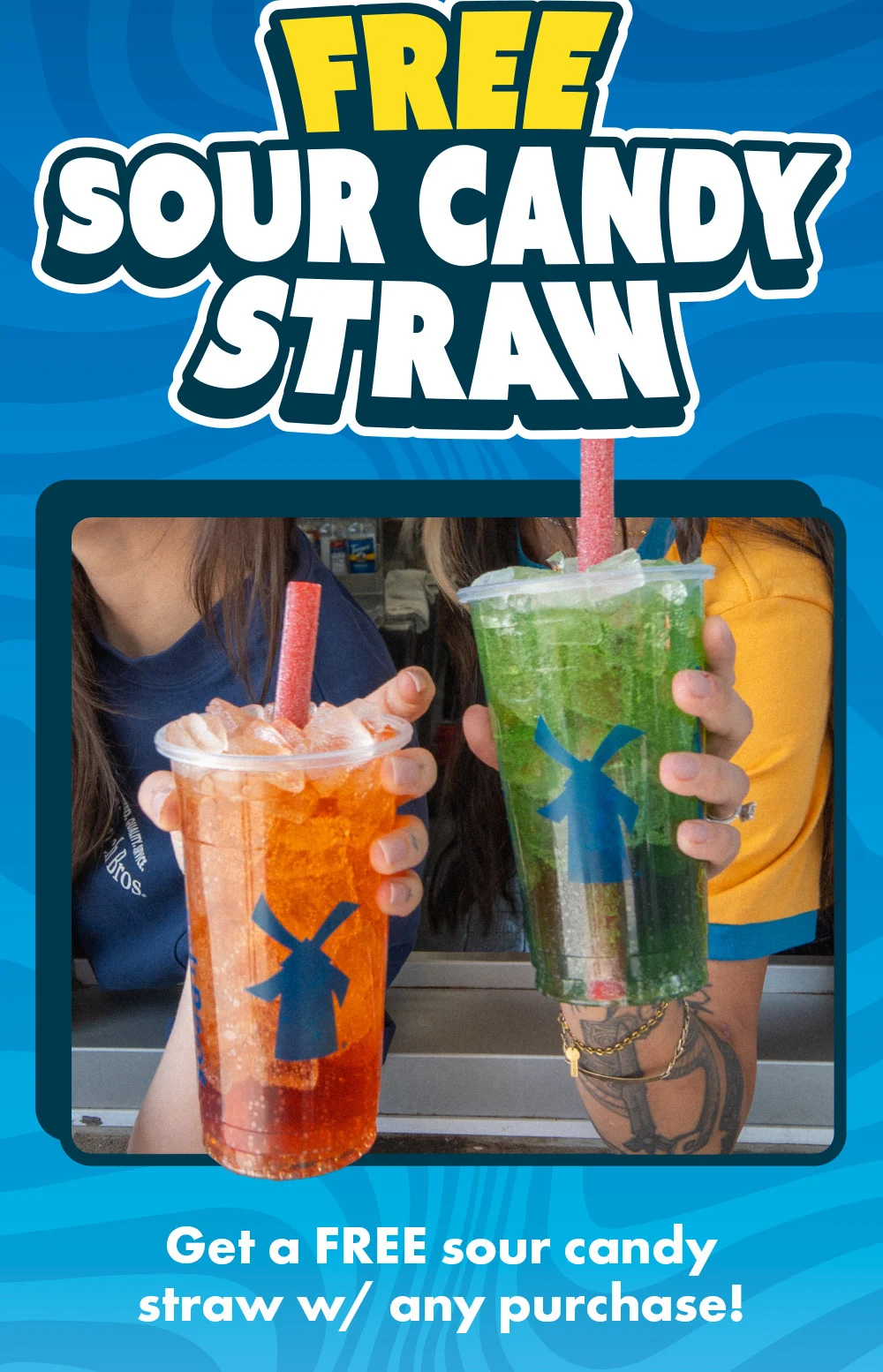 Free Sour Candy Straw | Get a FREE Sour Candy Straw w/ Any Purchase