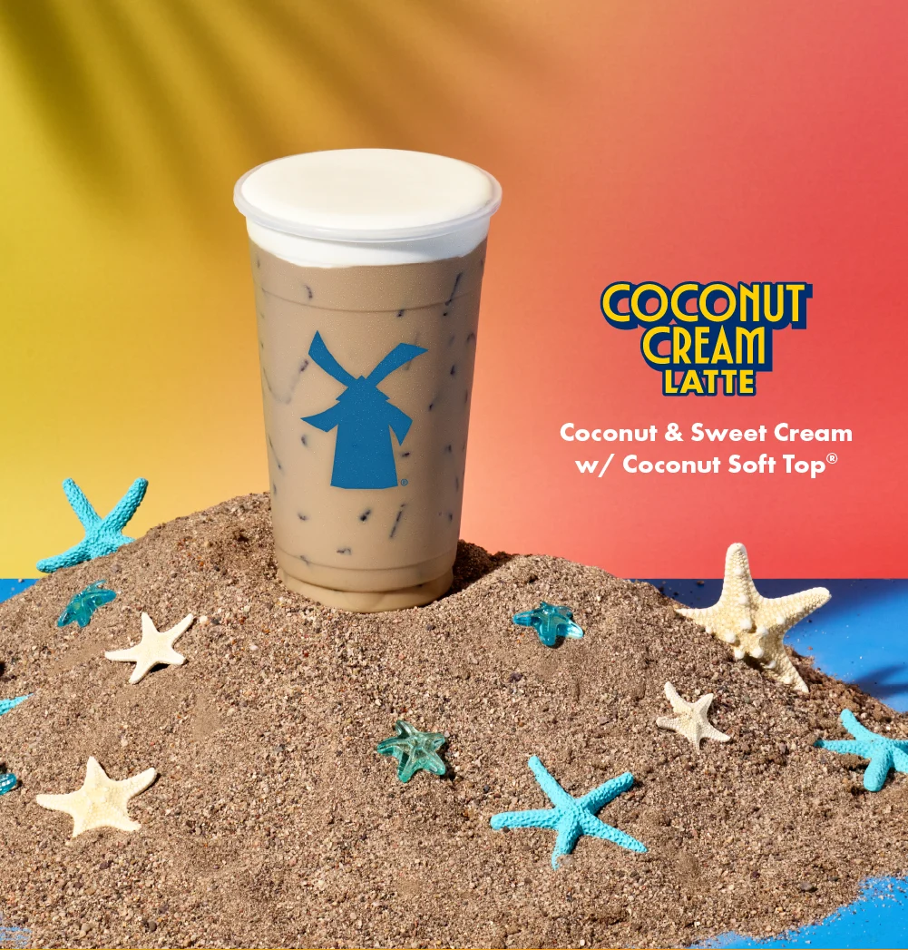 Coconut Cream Latte | Coconut & Sweet Cream w/ Coconut Soft Top 