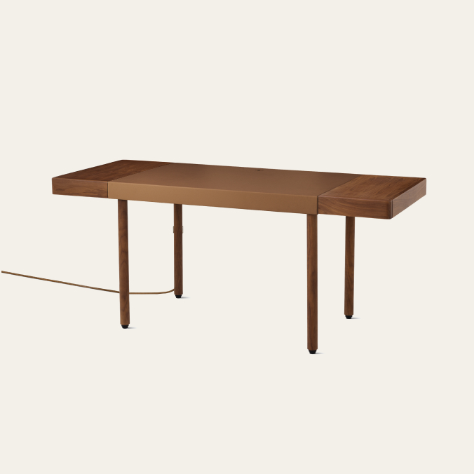 New Canaan Leatherwrap Sit-to-Stand Desk