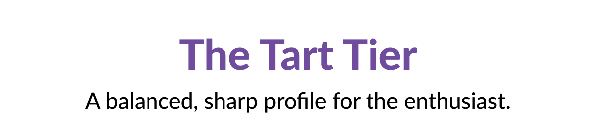 The Tart Tier A balanced, sharp profile for the enthusiast.