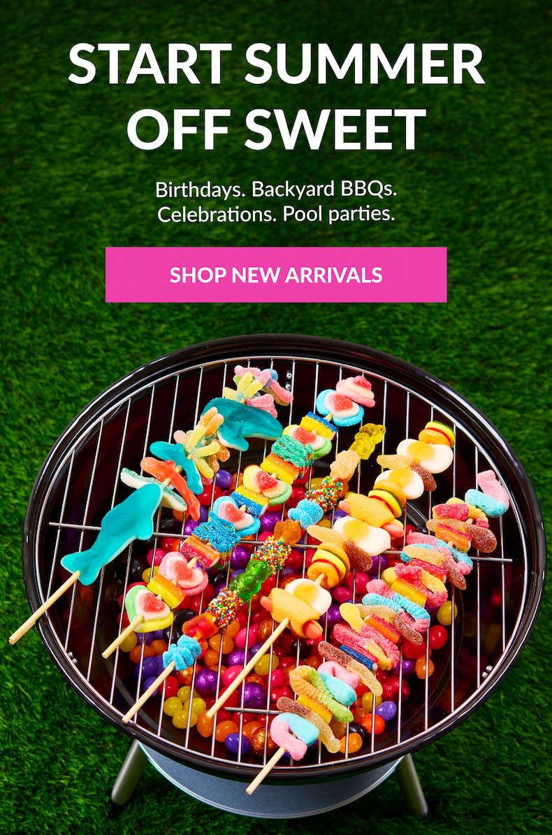 Start Summer Off Sweet Birthdays. Backyard BBQs. Celebrations. Pool parties.  Shop New Arrivals