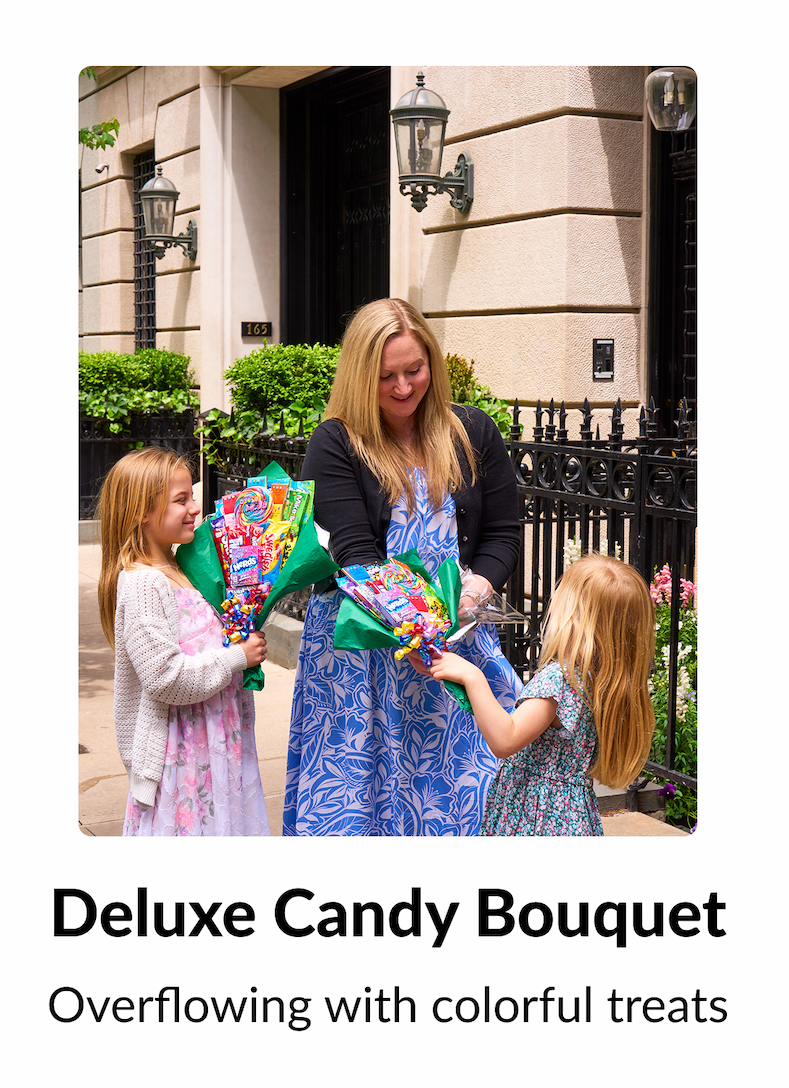 Deluxe Candy Bouquet Overflowing with colorful treats