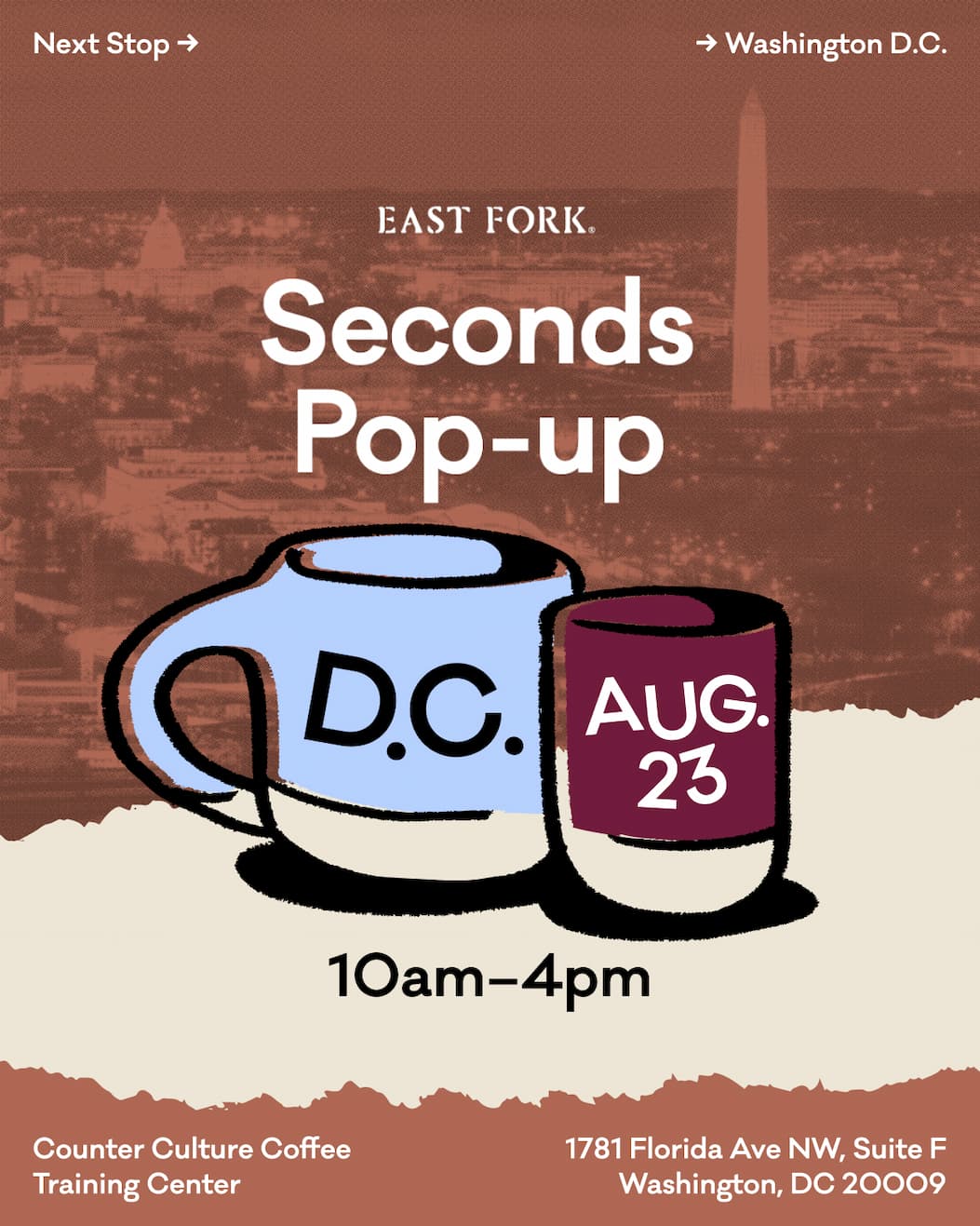 Seconds Pop-up, D.C. August 23rd 10am-4pm. 