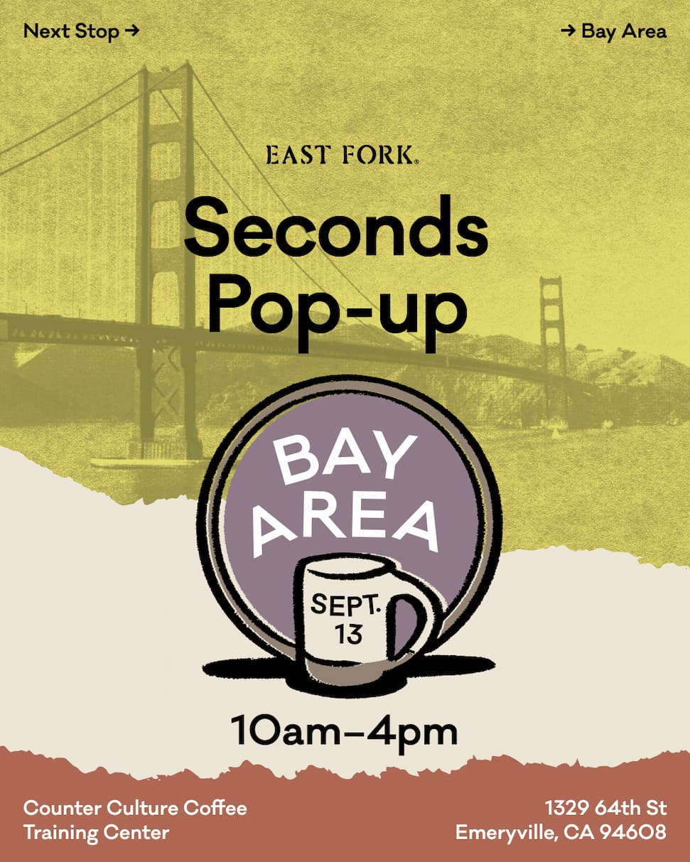 Seconds Pop-up in the Bay Area, September 13th from 10am-4pm.