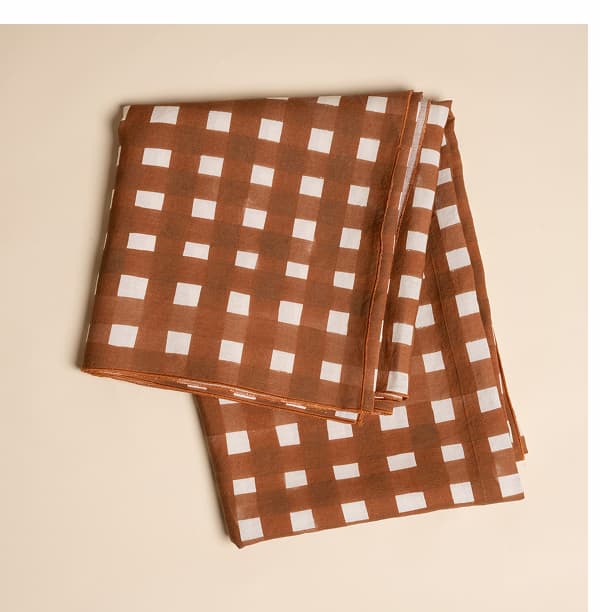 Crosshatch Linen Tablecloth