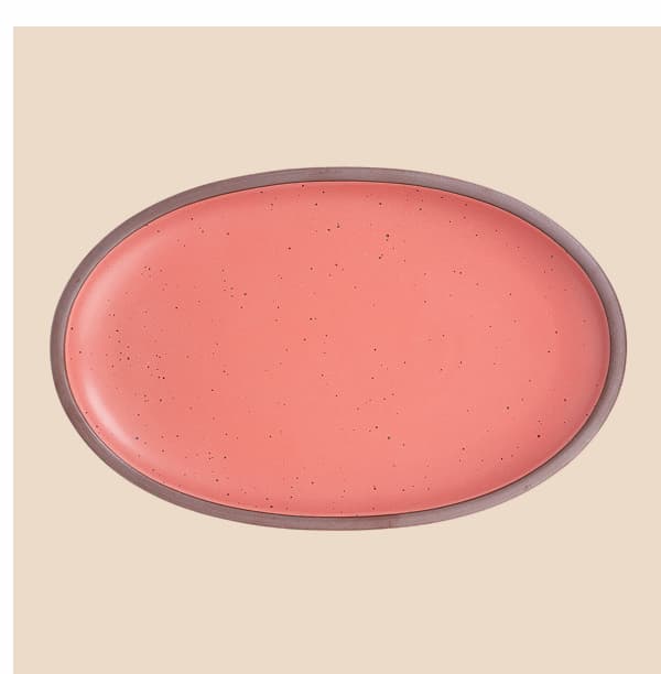 Oval Platter in Guava