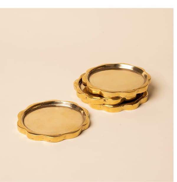 Brass Sun coaster