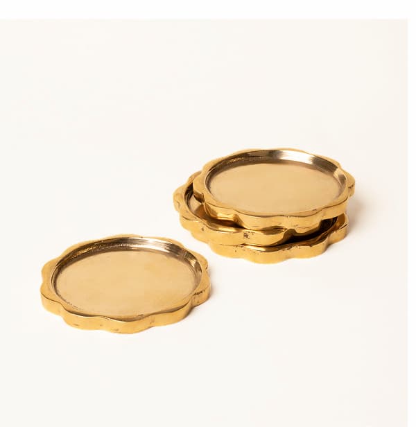 Brass Sun Coasters