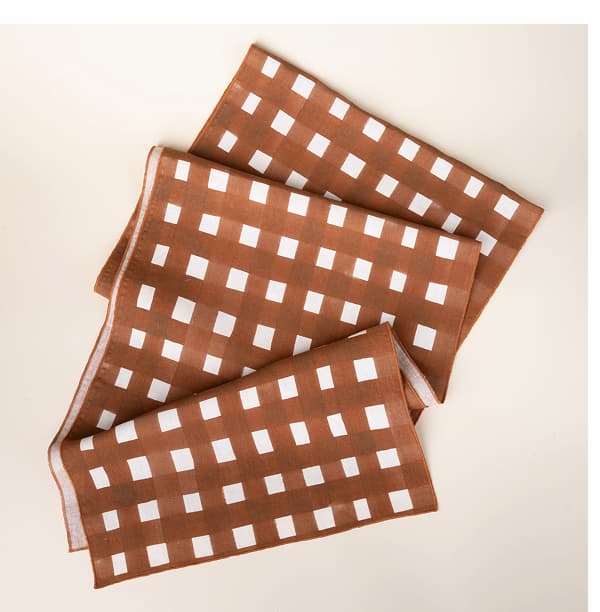 Crosshatch Table Linens