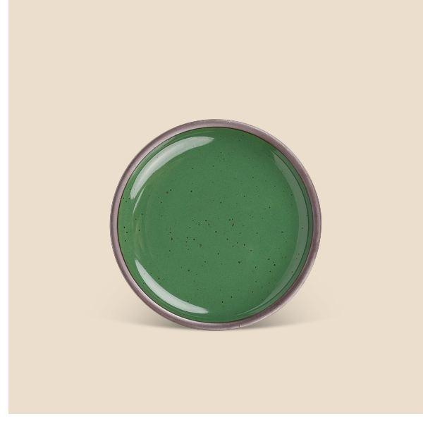 Side Plate in Malachite