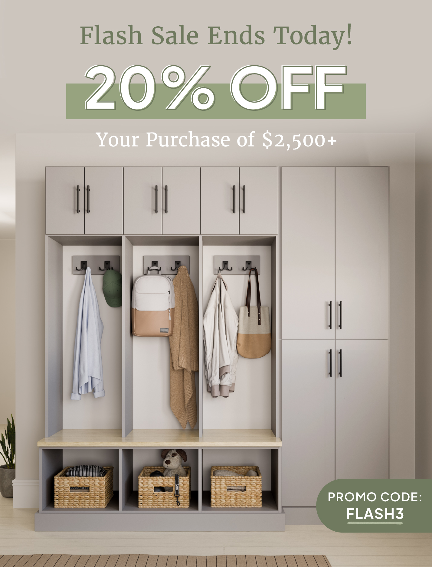 3 Day Flash Sale! 20% OFF Your Purchase of $2,500+, Promo Code: FLASH3
