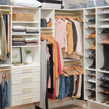 Organized EasyClosets walk-in closet