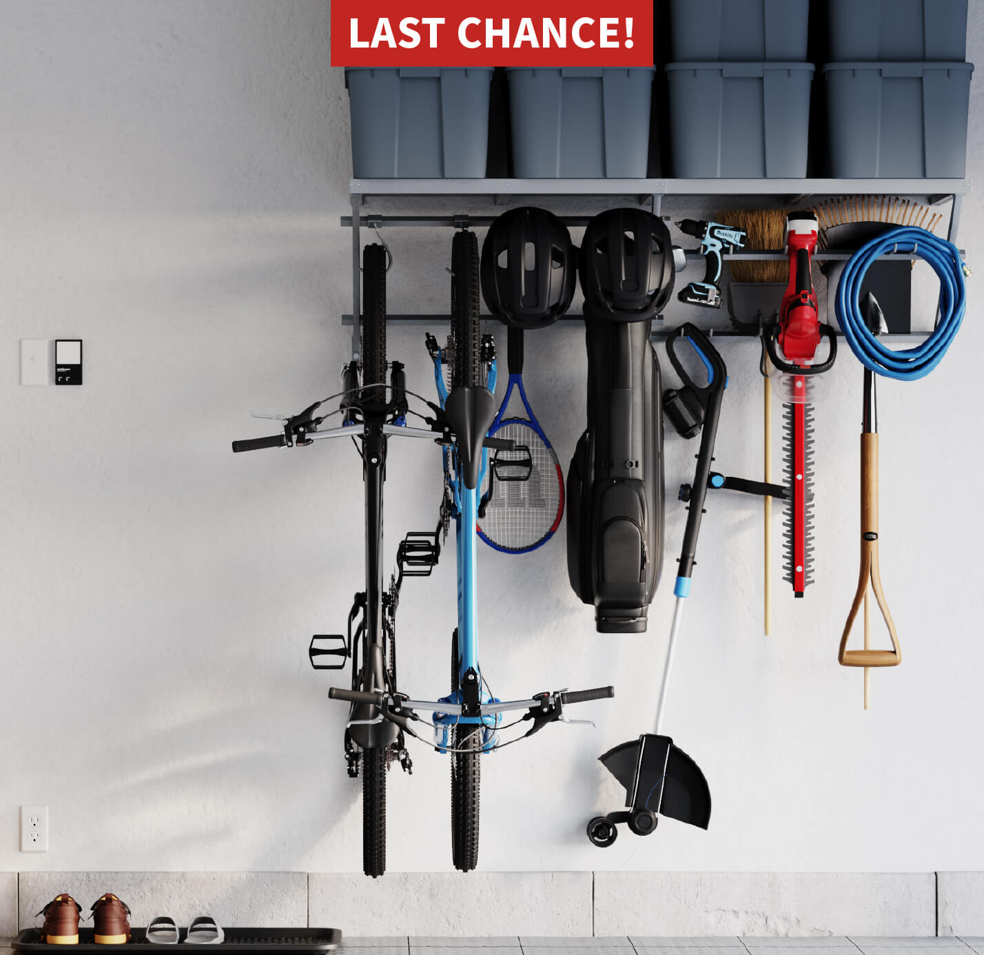 Garage Cleanout Event, 15% off everything, shop now, Ends May 27th