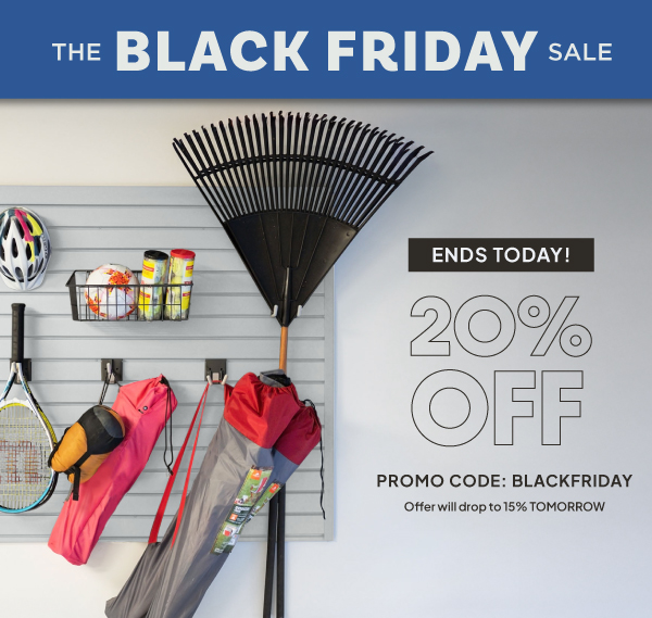 The Black Friday Sale — Get 20% Off with promo code BLACKFRIDAY. Offer will drop to 15% TOMORROW. 
