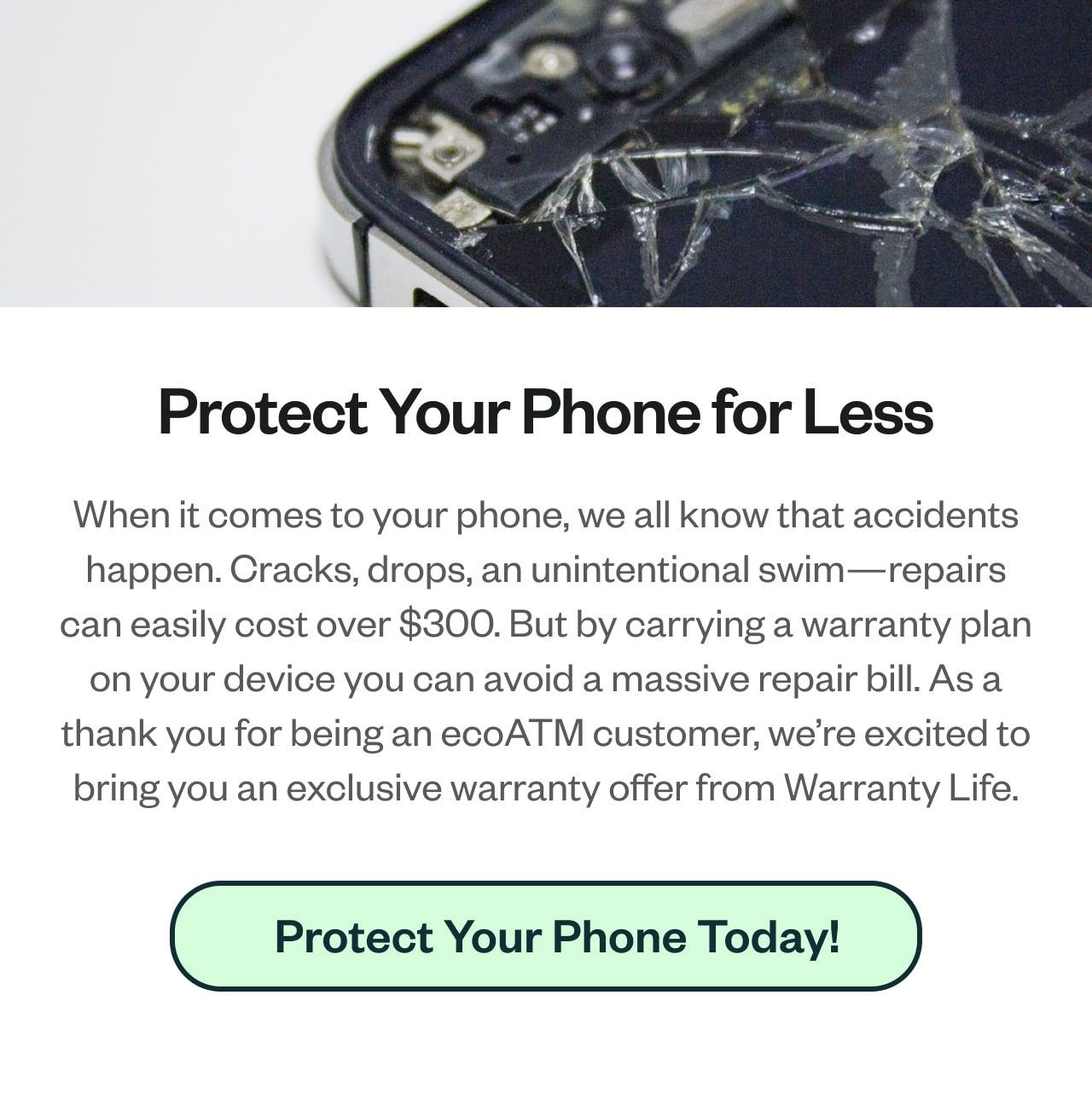Protect Your Phone for Less. Protect your phone today!