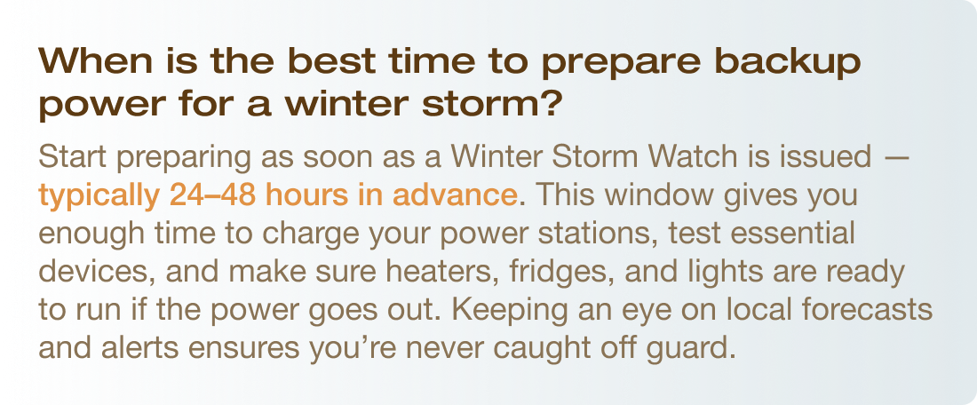 4 Most Common Winter Backup Questions