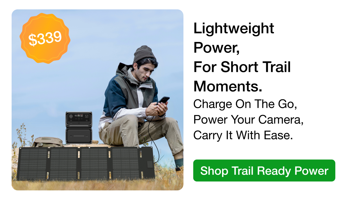 Lightweight Power, For Short Trail Moments. Charge On The Go, Power Your Camera, Carry It With Ease.