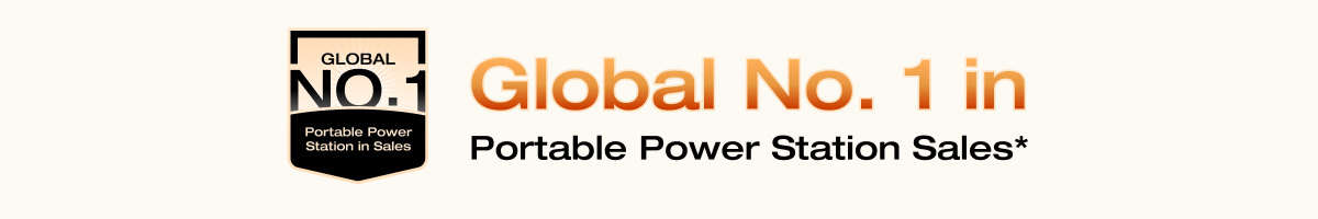Global No. 1 in Portable Power Station Sales*