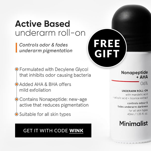 Minimalist Nonapeptide + AHA 06% Underarm Roll-On