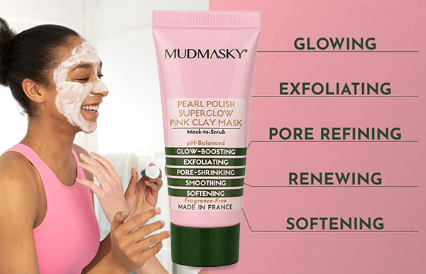 Pearl Polish Superglow Pink Clay Mask