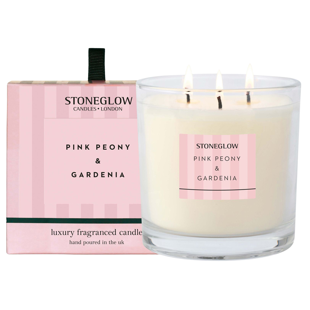 Modern Classics 3-Wick Scented Candle – Pink Peony & Gardenia