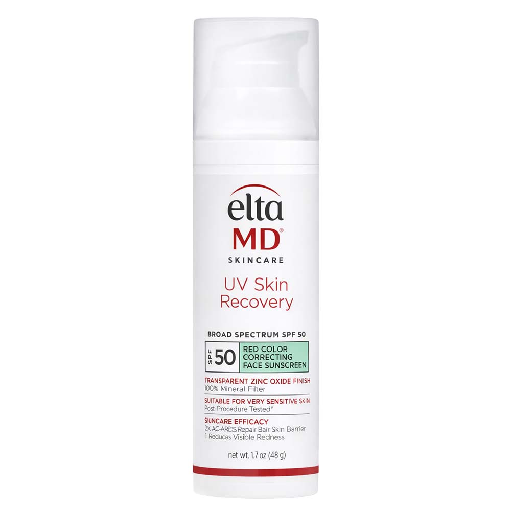 UV Skin Recovery Red Color Correcting Green Tint Broad Spectrum SPF 50