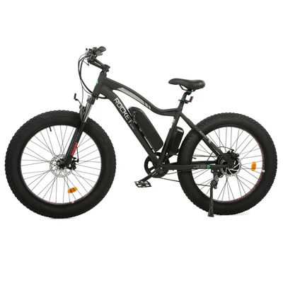 Certified-Ecotric Rocket Fat Tire Beach Snow Electric Bike - Matt Black