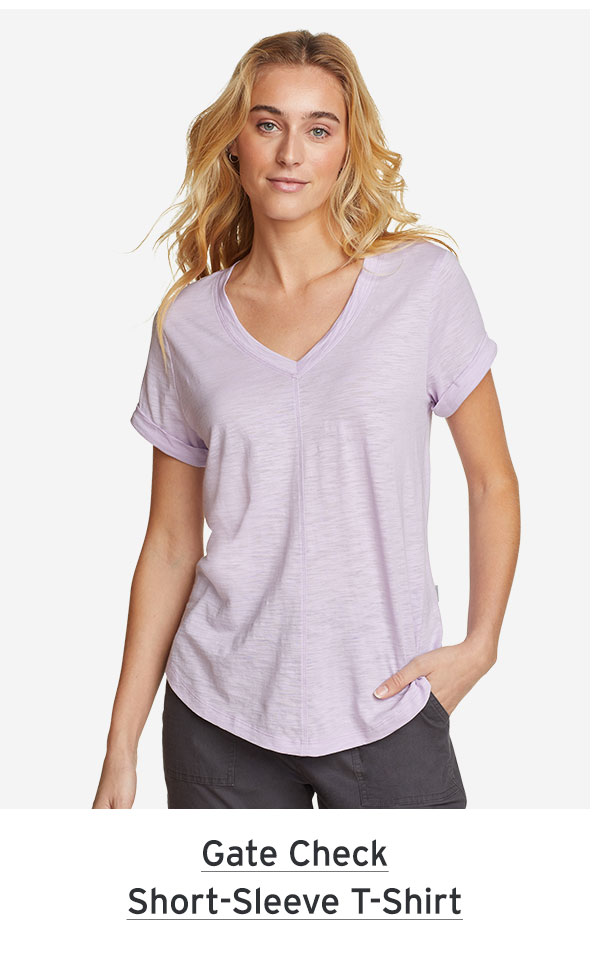 Gate check short-sleeve t-shirt