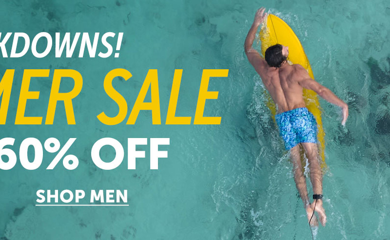 new markdowns! summer sale - up to 60% Off! Shop men
