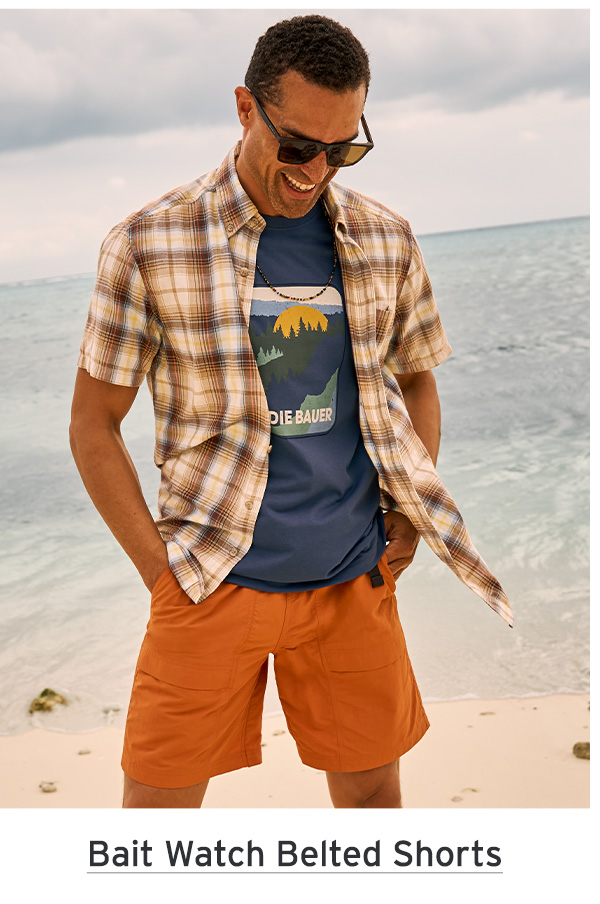 Bait Watch Belted Shorts