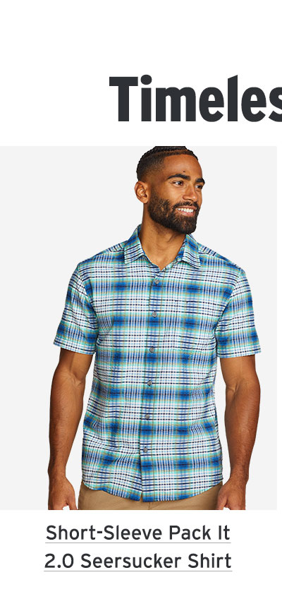 Timeless & travel friendly Shop short-sleeve pack it 2.0 seersucker shirt