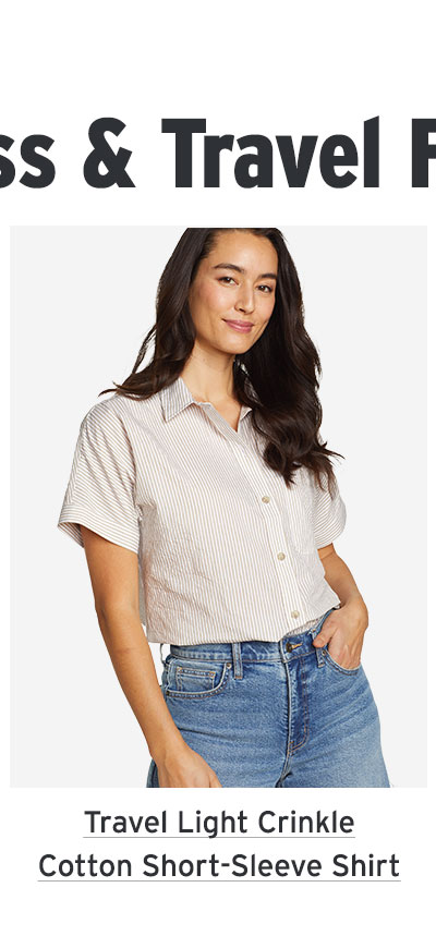 Shop travel light crinkle cotton short-sleeve shirt